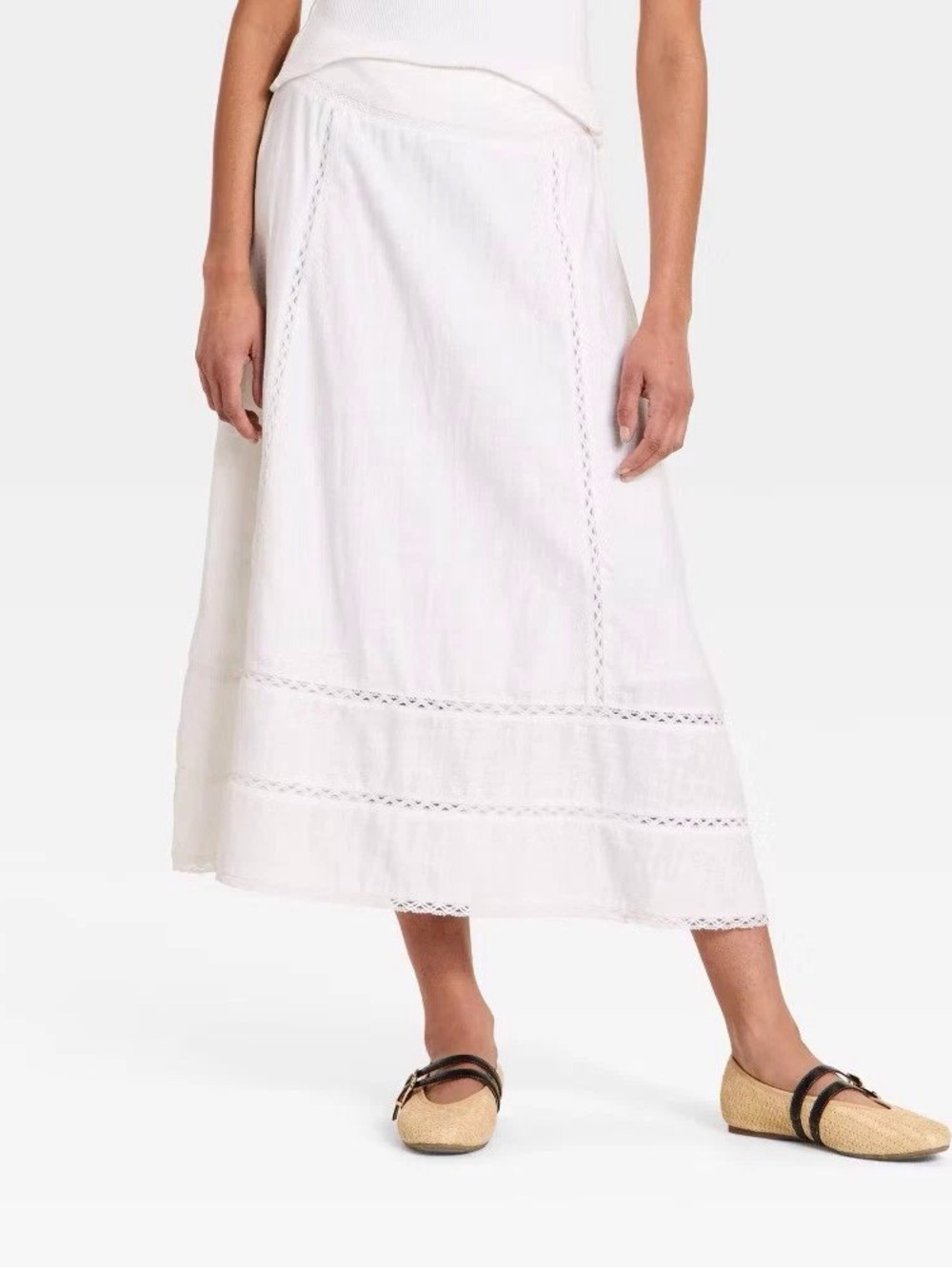 Women’s White Eyelet Maxi Dress